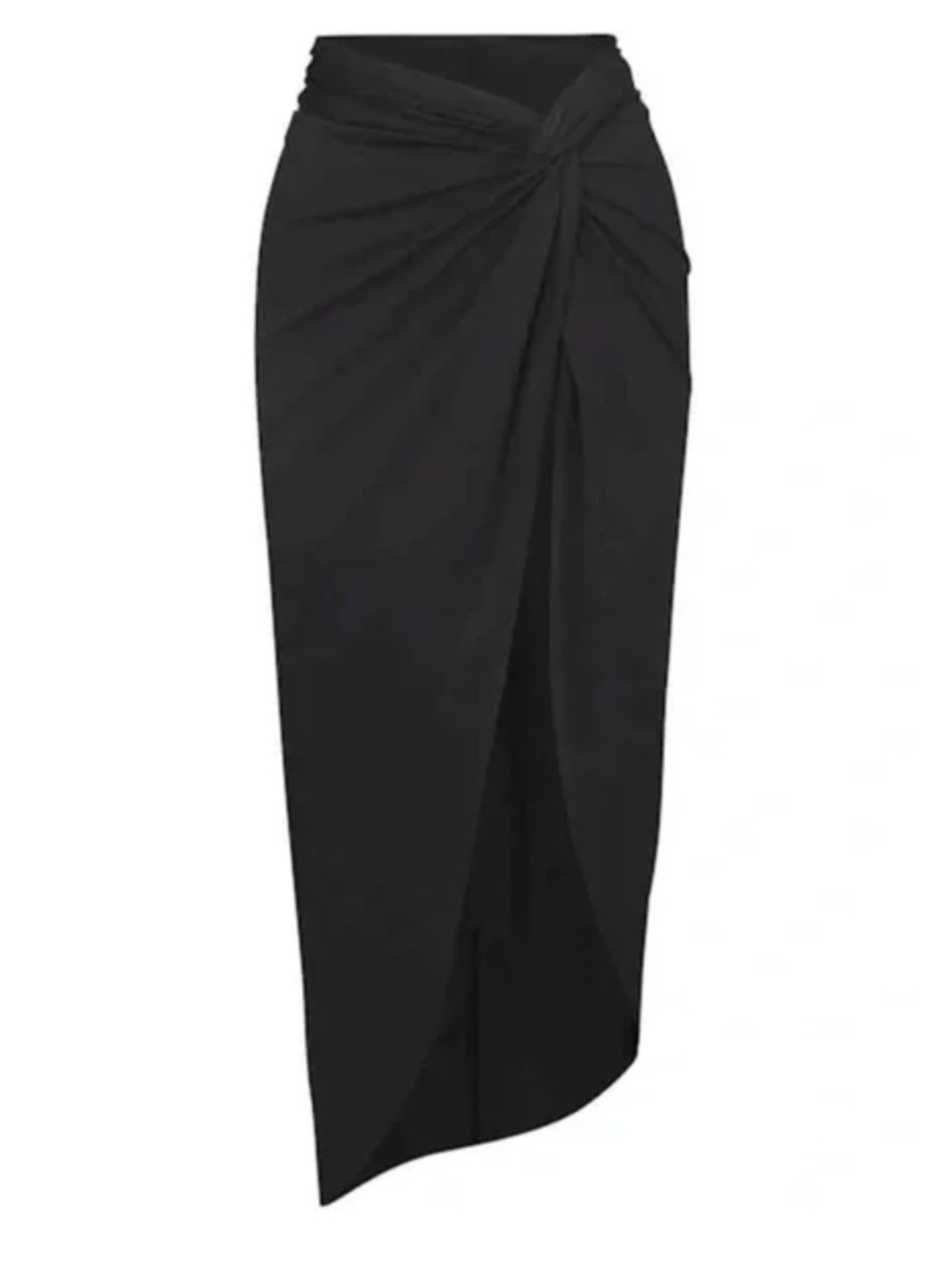 Skims XS set bandeau tube top matching XS Black Twist Front High-Slit Maxi Skirt - Picture 5 of 5